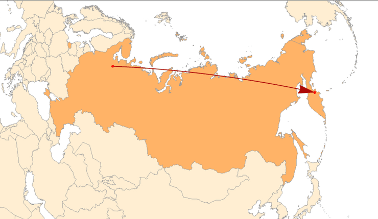 карта России