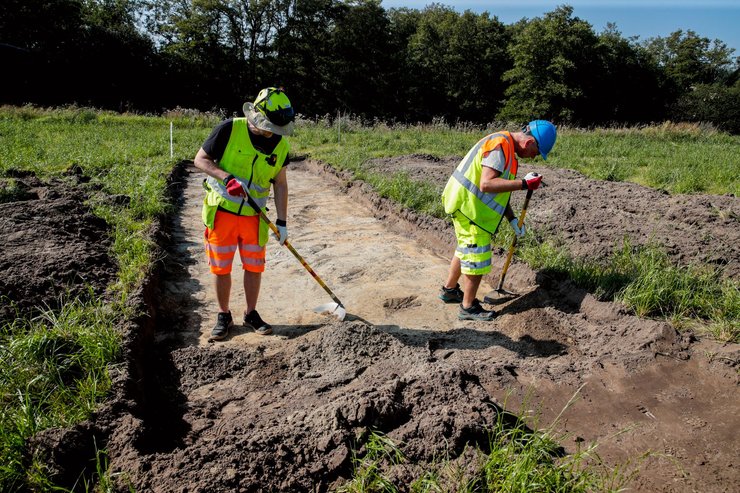 Раскопки на кургане