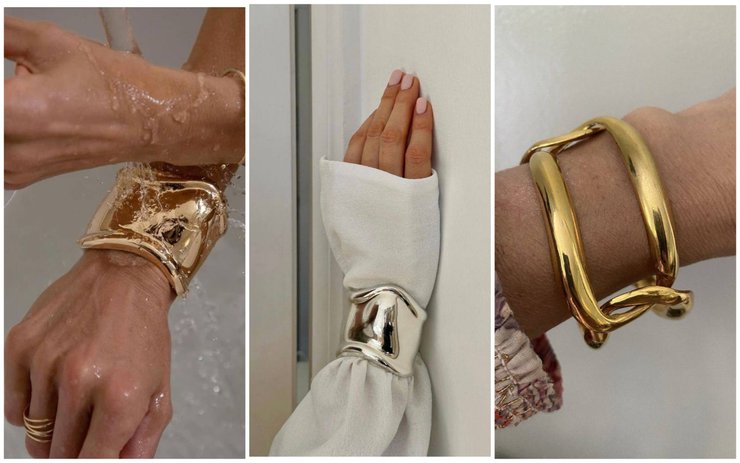 МАССИВНЫЕ БРАСЛЕТЫ АРХИТЕКТУРНЫХ ФОРМ — тренды лета 2024