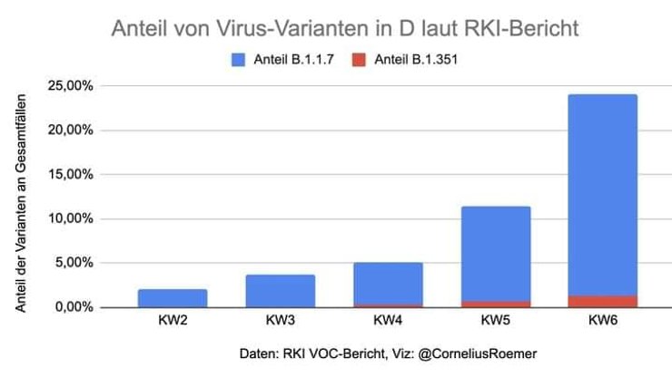 коронавирус, германия, штамм, инфографика, институт коха