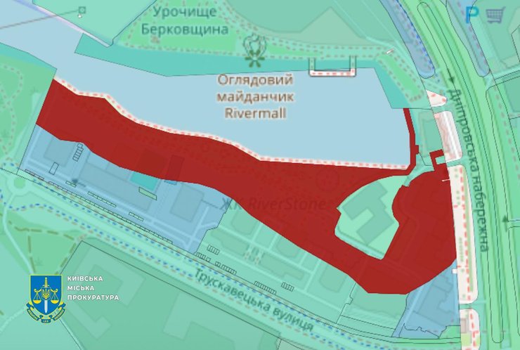 ЖК RiverStone присвоил общую набережную возле Днепра