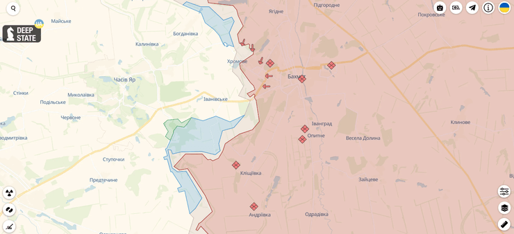 Карта порталу Deepstatemap