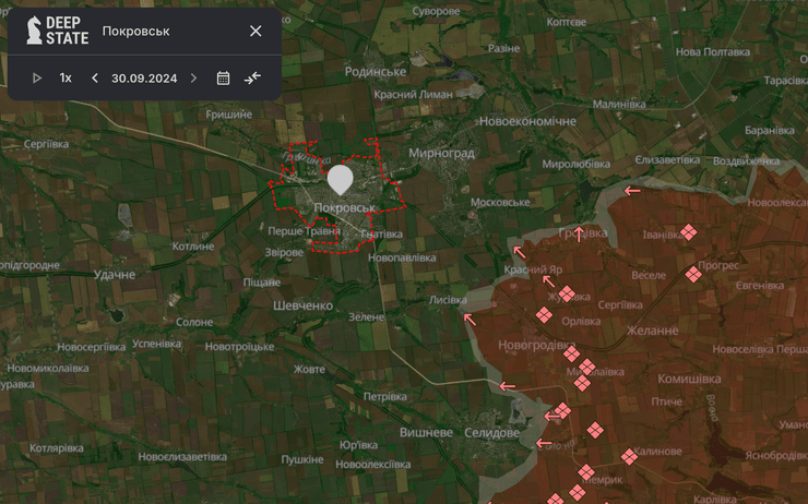 Карта боевых действий