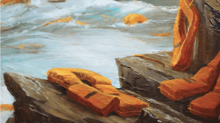 фрагмент картины бэнкси