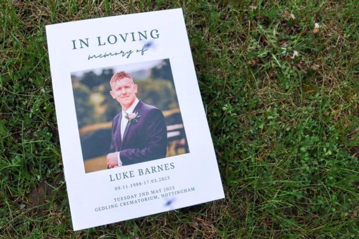 Похороны, похороны мужа, листовка, в память о муже,