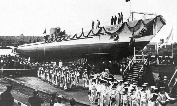 турецкий морской флот, турецкий морской флот, турецкая субмарина, турецкая подводная лодка, история морского флота, военная история, ретро фото