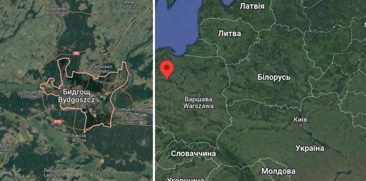 Вероятное место с обломками ракеты