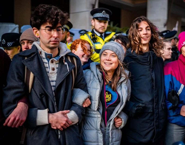 Активістка Грета Тунберг і фотограф Кріс Кеббон