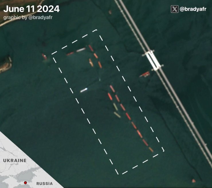 Удари по РФ, Кримський міст, 11 червня, фото