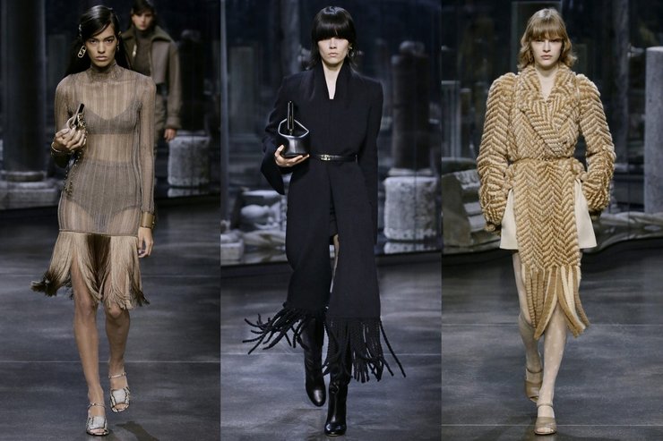 бахрома, тренды осени 2021, одежда с бахромой