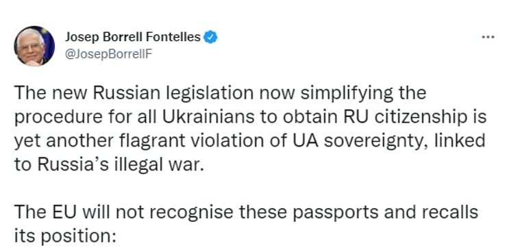 борель жозеп,борель о рос паспортах