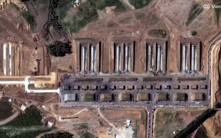 база для запуску БпЛА "Герань" у селі Цимбулова в Росії