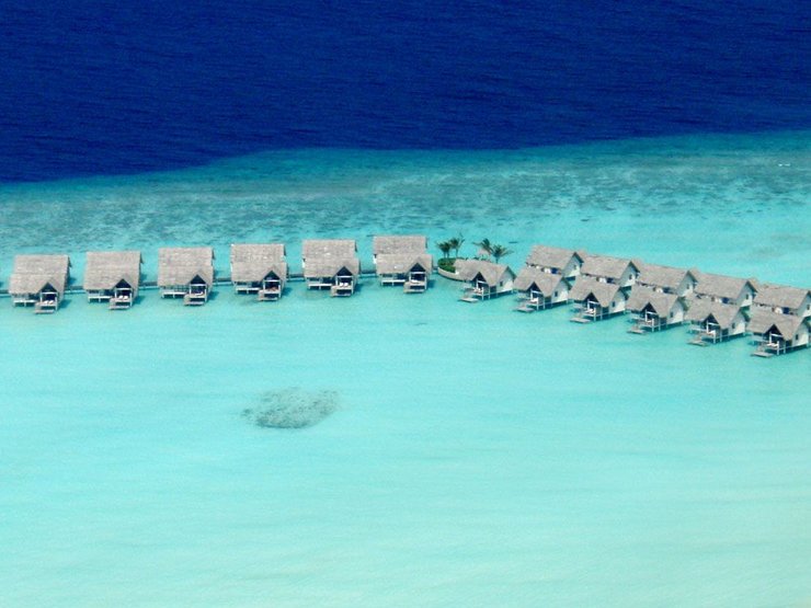 домики, мальдивы, индийский океан