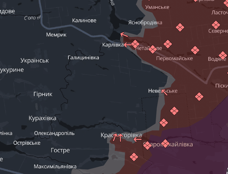 Карта бойових дій