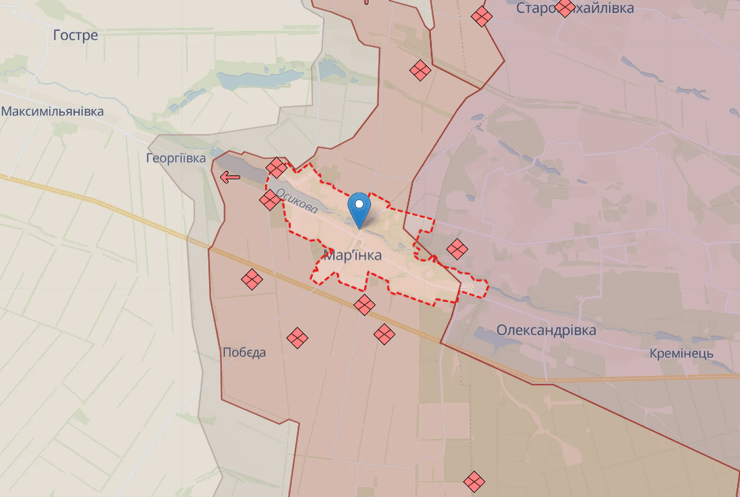 Марьинка, Георгиевка, карта