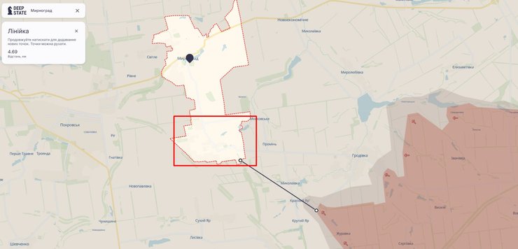 Ситуация на Донбассе, Мирноград, Покровское направление, карта, 22 августа