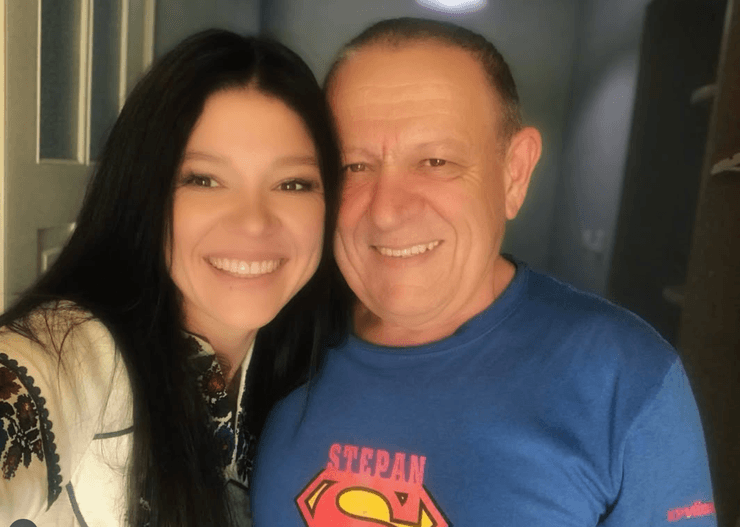 Руслана с папой