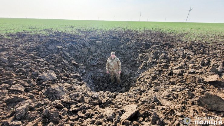 шахед, дрон, беспилотник, Николаевщина, ветряк, взрывотехники