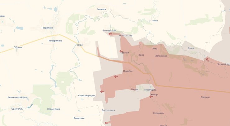 в Зеленом Гаю, возле Поддубного, Андреевки-Клевцового