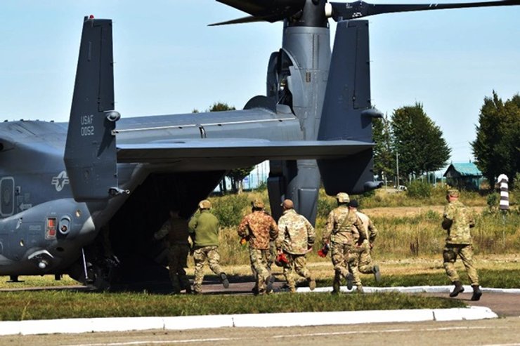 десантирование с конвертопланов США