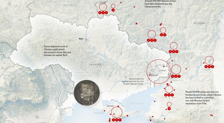 Карта, войска, РФ