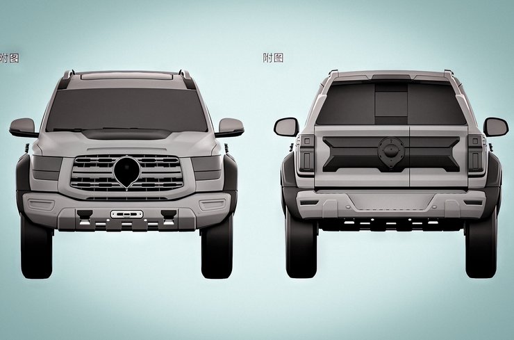 Great Wall Shanhai Poer 6×6, Great Wall Shanhai Poer, пикап Great Wall, шестиколесный пикап, шестиколесное авто