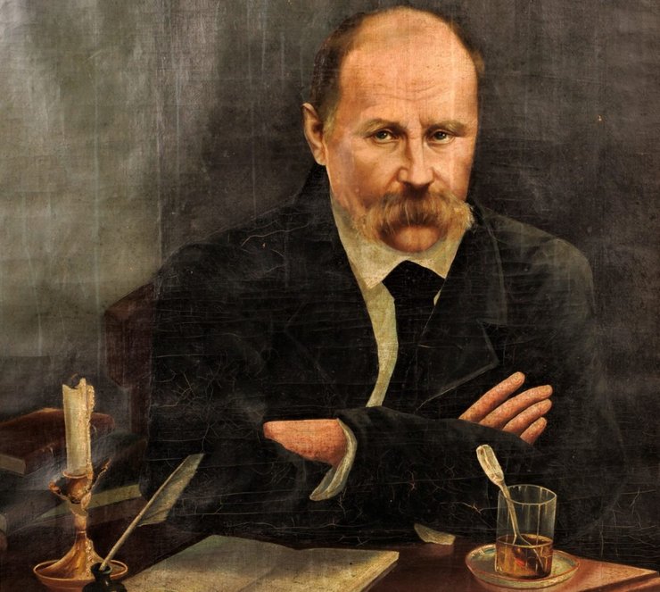 Тарас Шевченко свободно переходил с украинского на русский и наоборот