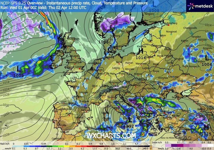 Якою буде погода в Україні 2 квітня
