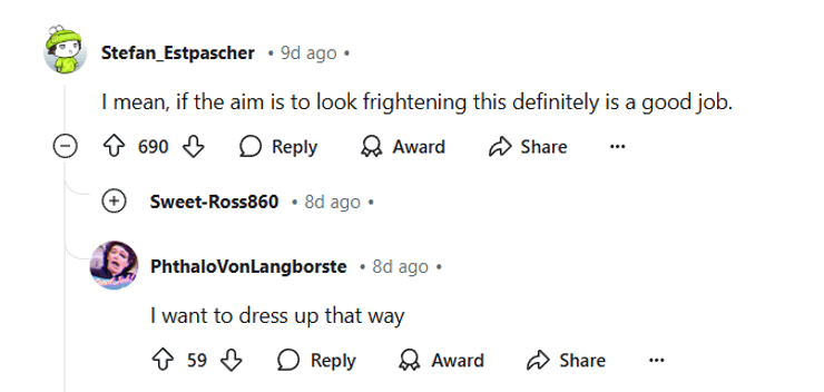 старые маски, костюмы на Хэллоуин, комментаторы, комментарии под фото