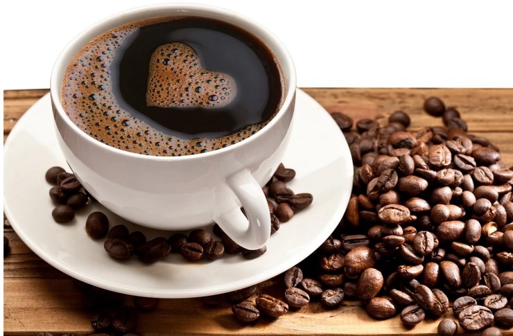 Кава, чашка, зерна