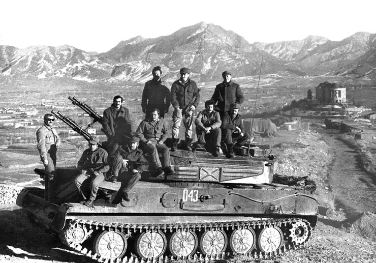 Советская Армия, "Шилка", штурм дворца Амина, Афганистан, ретро фото