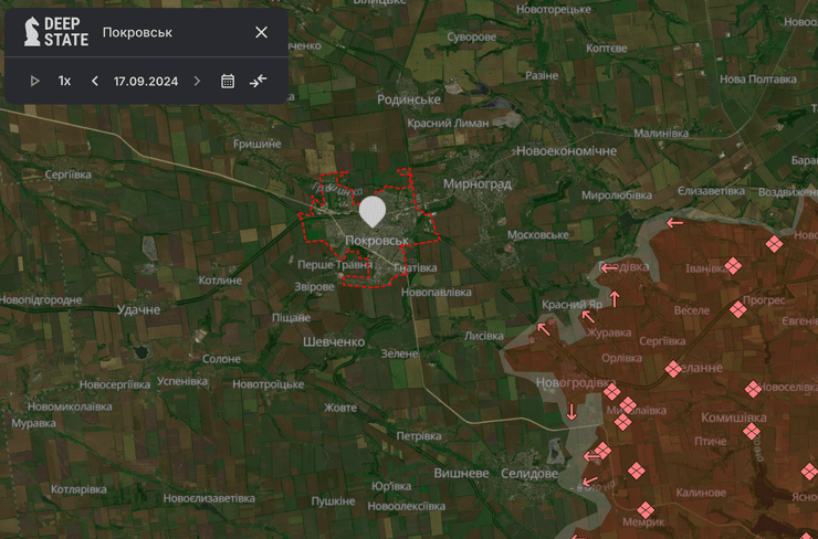 Карта боевых действий