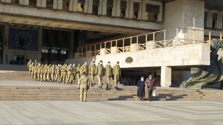курсанты, Геннадий Кернес, церемония прощания