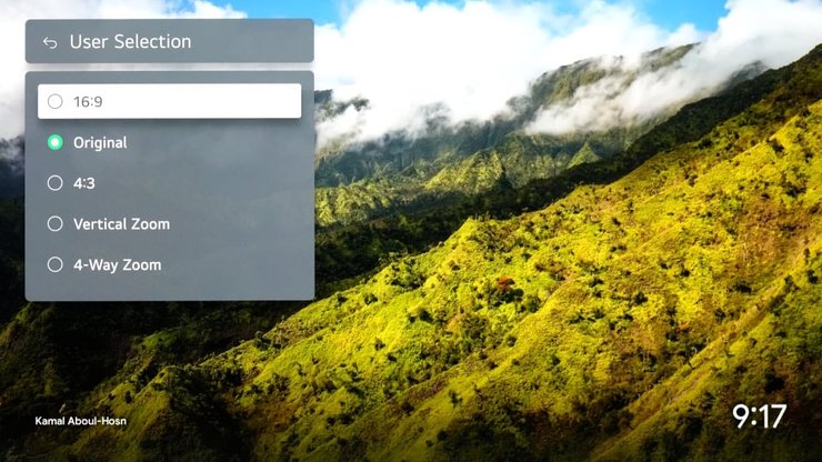 Налаштування в webOS від LG