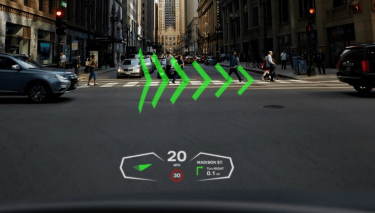 Пока что система Envisics работает в упрощенном режиме. Фото: Envisics