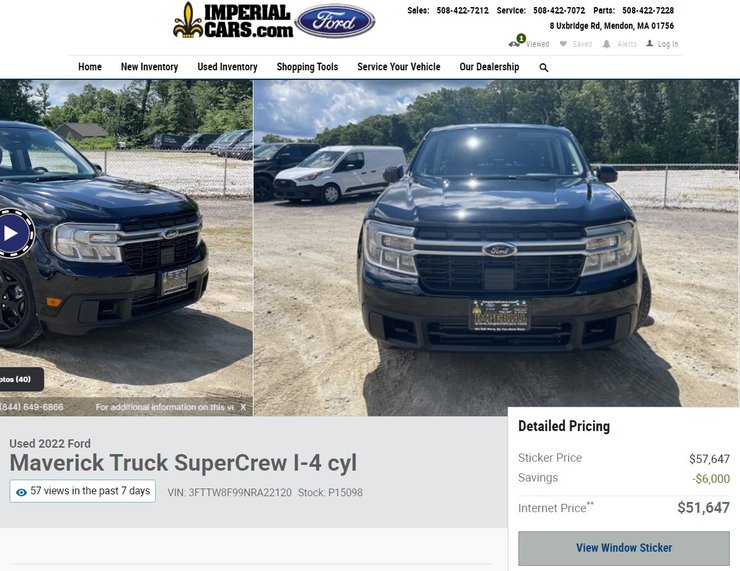 Ford Maverick, Ford Maverick 2022, новый Ford Maverick, пикап Ford Maverick, купить Ford Maverick