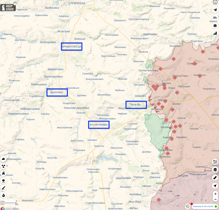 битва за часов яр, бои в часовом яру