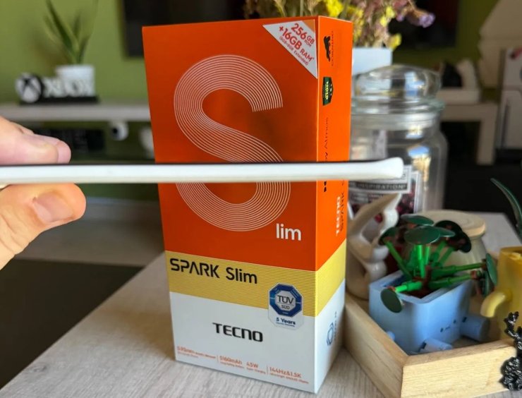 tecno spark slim толщина тонкий смартфон android