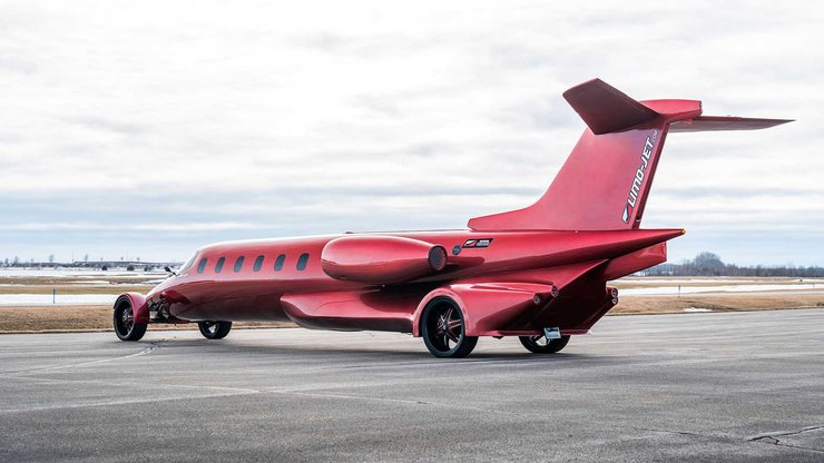 Лимузин Limojet, автомобиль Limojet, самолет Learjet, продажа авто, необычные автомобили