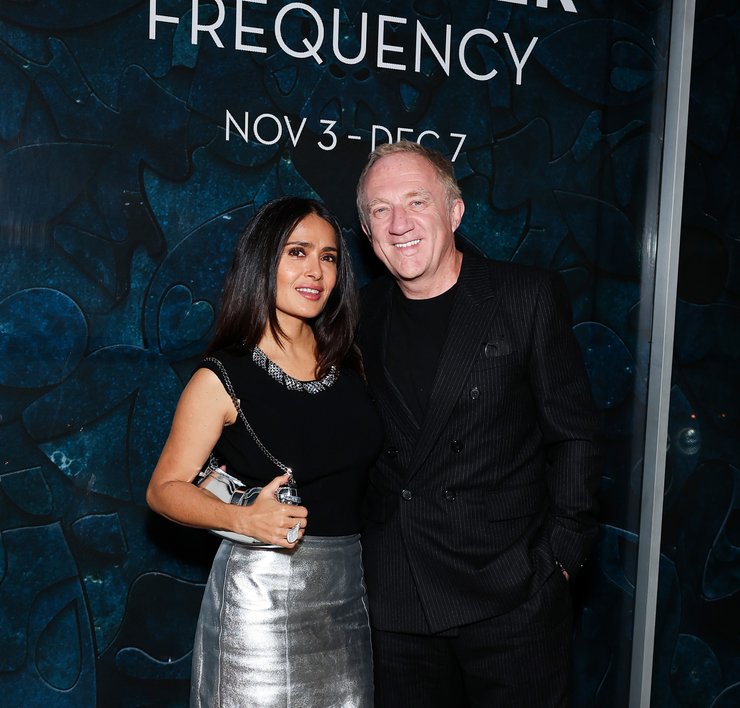 Сальма Хайек с мужем