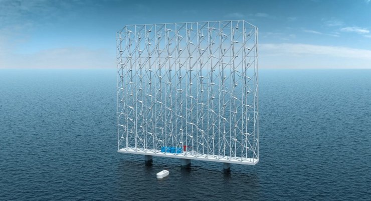 Wind Catcher, плавучая платформа, ветрогенерация, ветрогенератор