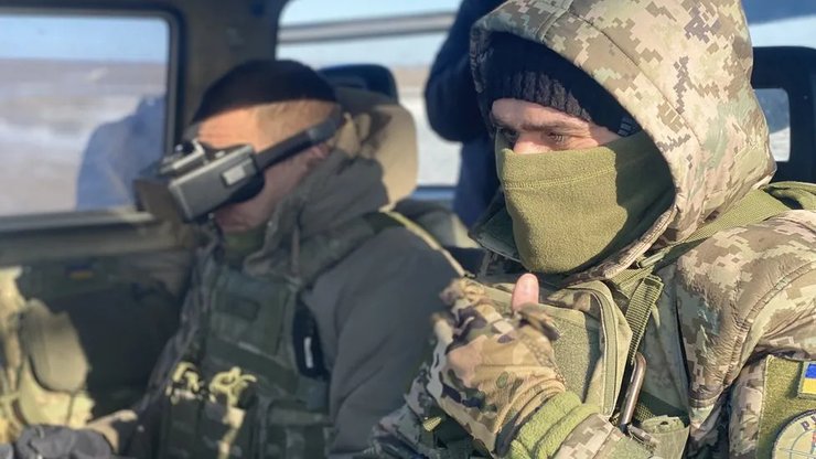 Украинские защитники в Херсоне