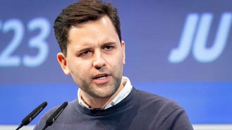 Йоганнес Вінкель, федеральний голова Союзу Юнге (JU) Фото: Моріц Франкенберг/​dpa