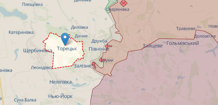 Карта боевых действий