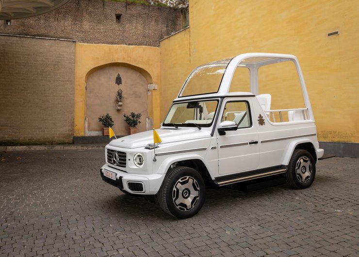 папамобиль Гелендваген, Mercedes G-Class, папа Франциск, Папамобили Mercedes