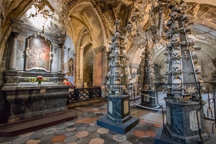 история, чехия, Костница в Седлице, храм из костей, человеческие останки, исследования