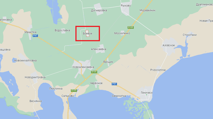 карта село бойове, бойове херсонська область, херсонська область карта