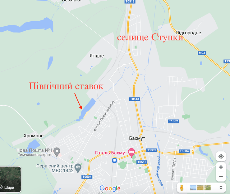 подрыв дамбы в бахмуте