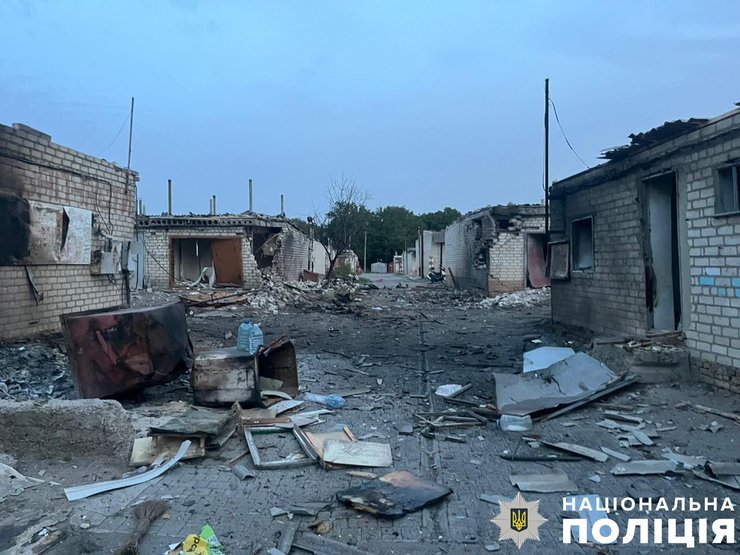 Последствия обстрела Херсонщины