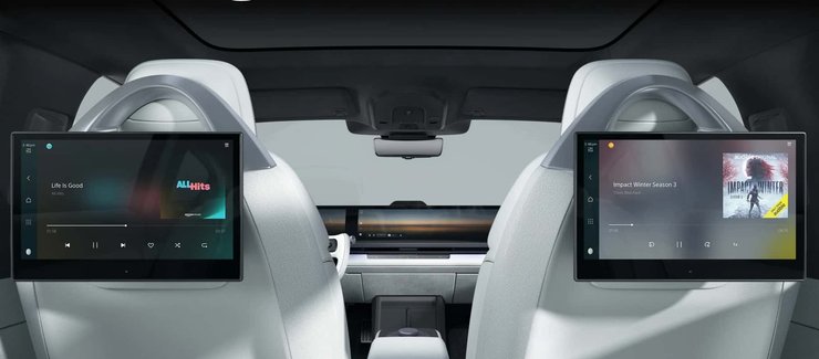 салон Sony Afeela 1, Afeela 1, автомобиль Sony, электромобиль Sony, электромобиль Sony